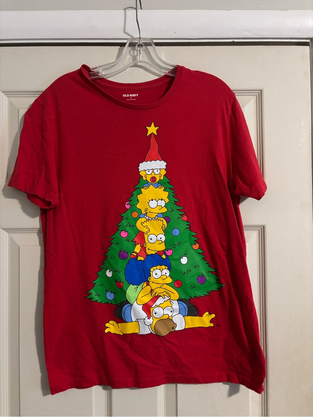 Old navy size M simpsons Christmas tee shirt